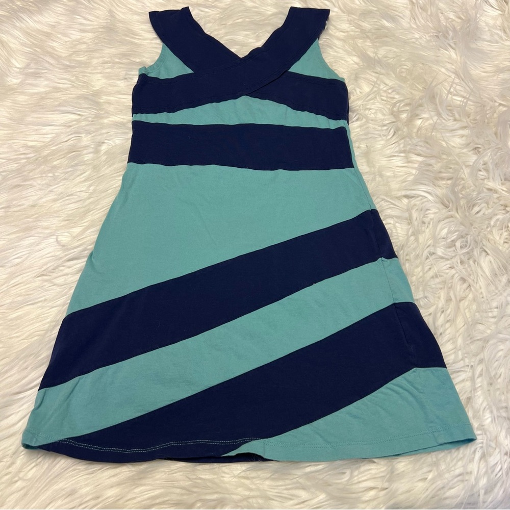 Synergy Organic Clothing Blue and Teal Mini Dress